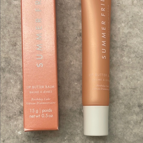 Summer Fridays Other - NEW Summer Fridays birthday cake lip butter